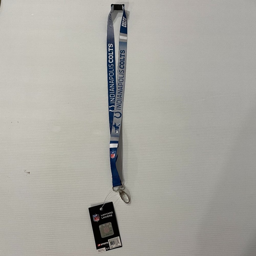 🏈3/$15🏈 Indianapolis Colts JF Sports NFL Breakaway Lanyard 17" - NEW